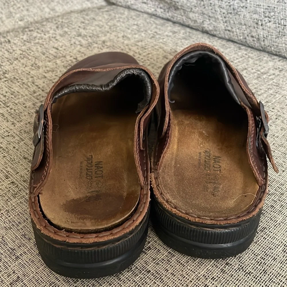 Naot Men’s Brown  Glacier Buffalo Leather  Size 46  US 13 - 13.5